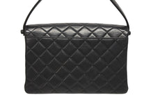 画像をギャラリービューアに読み込む, CHANEL シャネル マトラッセ 25 チェーンショルダーバッグ ダイアナ ラムスキン 4番台 ブラック ゴールド金具 美品 中古 4b010712