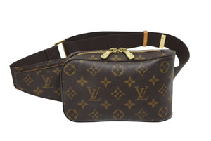 極美品 LOUIS VUITTON ルイヴィトン モノグラム ジェロニモス ショルダーバッグ スペシャルオーダー M50211 ブラウン ゴールド金具 中古 4b010714