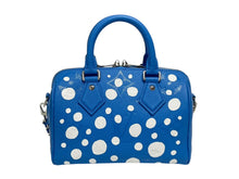 画像をギャラリービューアに読み込む, 極美品 LOUIS VUITTON ルイヴィトン × 草間彌生 コラボ モノグラム アンプラント スピーディ バンドリエール20 ハンドバッグ M46425 ブルー 中古 4b010715