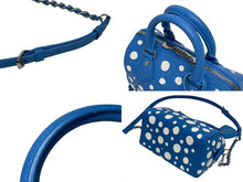 画像をギャラリービューアに読み込む, 極美品 LOUIS VUITTON ルイヴィトン × 草間彌生 コラボ モノグラム アンプラント スピーディ バンドリエール20 ハンドバッグ M46425 ブルー 中古 4b010715