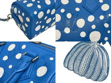 画像をギャラリービューアに読み込む, 極美品 LOUIS VUITTON ルイヴィトン × 草間彌生 コラボ モノグラム アンプラント スピーディ バンドリエール20 ハンドバッグ M46425 ブルー 中古 4b010715