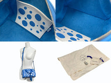 画像をギャラリービューアに読み込む, 極美品 LOUIS VUITTON ルイヴィトン × 草間彌生 コラボ モノグラム アンプラント スピーディ バンドリエール20 ハンドバッグ M46425 ブルー 中古 4b010715