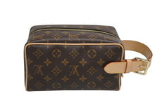 画像をギャラリービューアに読み込む, 新品同様品 LOUIS VUITTON ルイヴィトン ロッカー ドップ キット クラッチポーチバッグ M83112 ブラウン ゴールド金具 中古 4b010728