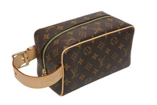 画像をギャラリービューアに読み込む, 新品同様品 LOUIS VUITTON ルイヴィトン ロッカー ドップ キット クラッチポーチバッグ M83112 ブラウン ゴールド金具 中古 4b010728