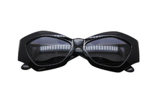 Load image into Gallery viewer, 極美品 VERSACE ヴェルサーチ キャットアイ サングラス メドゥーサロゴ MOD.421 ブラック プラスチック 中古 4b010737