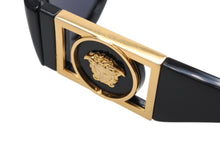Load image into Gallery viewer, 極美品 VERSACE ヴェルサーチ キャットアイ サングラス メドゥーサロゴ MOD.421 ブラック プラスチック 中古 4b010737
