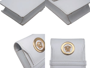 Versace ヴェルサーチ シガレットケース タバコケース メデューサ ホワイト 白 美品 中古 010750