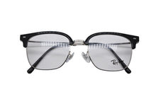 Load image into Gallery viewer, 極美品 Ray-Ban レイバン スクエア メガネ RB7216F プラスチック クリア 55□20 145 ブラック シルバー金具 中古 4b010753