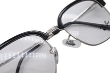 Load image into Gallery viewer, 極美品 Ray-Ban レイバン スクエア メガネ RB7216F プラスチック クリア 55□20 145 ブラック シルバー金具 中古 4b010753