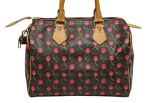 画像をギャラリービューアに読み込む, LOUIS VUITTON ルイヴィトン スピーディ25 ハンドバッグ M95009 モノグラム チェリー ブラウン 村上隆 美品 中古 4b010760