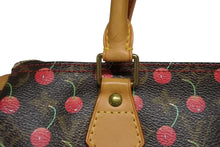 画像をギャラリービューアに読み込む, LOUIS VUITTON ルイヴィトン スピーディ25 ハンドバッグ M95009 モノグラム チェリー ブラウン 村上隆 美品 中古 4b010760