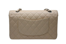画像をギャラリービューアに読み込む, 極美品 CHANEL シャネル マトラッセ25 Wフラップ Wチェーンショルダーバッグ 14番台 キャビアスキン ベージュ ゴールド金具 中古 4b010764