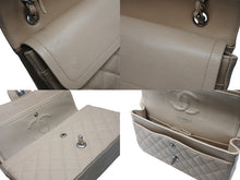 画像をギャラリービューアに読み込む, 極美品 CHANEL シャネル マトラッセ25 Wフラップ Wチェーンショルダーバッグ 14番台 キャビアスキン ベージュ ゴールド金具 中古 4b010764