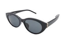 Load image into Gallery viewer, 極美品 SAINT LAURENT サンローラン サングラス ロゴ ワンポイント SL M148 ブラック プラスチック 中古 4b010766