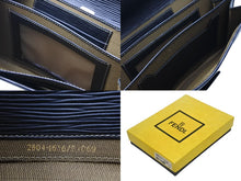 Load image into Gallery viewer, FENDI フェンディ 長財布 ビッグウォレット ズッカライン イニシャル入り イタリア製 キャンバス レザー ブラウン ゴールド金具 美品 中古 4b010768