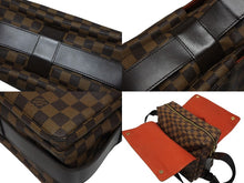画像をギャラリービューアに読み込む, 極美品 LOUIS VUITTON ルイヴィトン ナヴィグリオ ショルダーバッグ N45255 ブラウン ダミエキャンバス 中古 4b010779