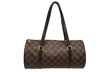 画像をギャラリービューアに読み込む, 極美品 LOUIS VUITTON ルイヴィトン パピヨン30 ハンドバッグ ダミエキャンバス N51303 ブラウン ゴールド金具 中古 4b010780