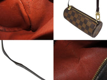 画像をギャラリービューアに読み込む, 極美品 LOUIS VUITTON ルイヴィトン パピヨン30 ハンドバッグ ダミエキャンバス N51303 ブラウン ゴールド金具 中古 4b010780