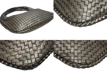 画像をギャラリービューアに読み込む, 極美品 BOTTEGAVENETA ボッテガヴェネタ アルマトゥラ ワンショルダーバッグ 115654 V0041 1203 メタリックゴールド シルバー金具 中古 4b010785