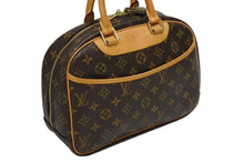 画像をギャラリービューアに読み込む, LOUIS VUITTON ルイヴィトン ハンドバッグ M42228 トゥルーヴィル モノグラム ブラウン ゴールド金具 美品 中古 4b010792