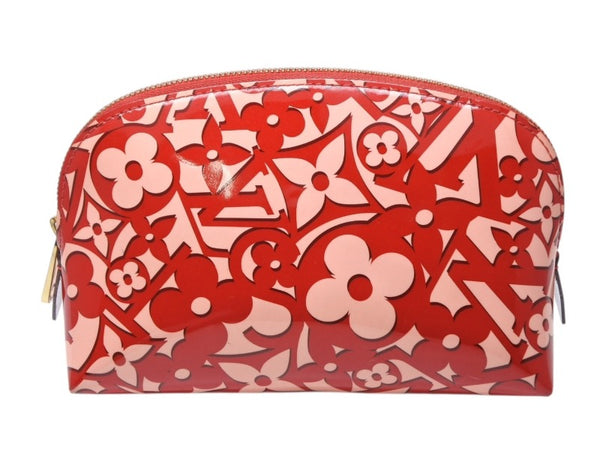 極美品 LOUIS VUITTON ルイヴィトン ヴェルニ ポシェット コスメティック ポムダムール 化粧ポーチ ヴェルニスイートモノグラム M90122 中古 4b010795
