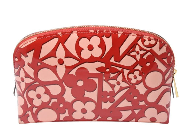 極美品 LOUIS VUITTON ルイヴィトン ヴェルニ ポシェット コスメティック ポムダムール 化粧ポーチ ヴェルニスイートモノグラム M90122 中古 4b010795