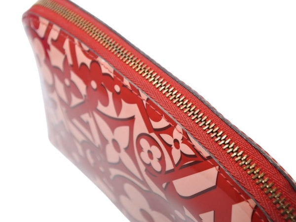 極美品 LOUIS VUITTON ルイヴィトン ヴェルニ ポシェット コスメティック ポムダムール 化粧ポーチ ヴェルニスイートモノグラム M90122 中古 4b010795