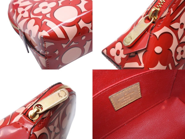 極美品 LOUIS VUITTON ルイヴィトン ヴェルニ ポシェット コスメティック ポムダムール 化粧ポーチ ヴェルニスイートモノグラム M90122 中古 4b010795