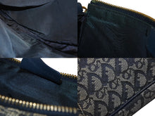 画像をギャラリービューアに読み込む, CHRISTIAN DIOR クリスチャンディオール サドルポーチ アクセサリーポーチ MC 0031 ネイビー トロッター柄 ガリアーノ期 良品 中古 4b010801