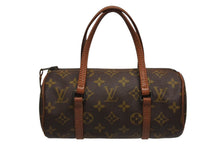 Load image into Gallery viewer, LOUIS VUITTON ルイヴィトン モノグラム 旧 パピヨン22 ハンドバッグ M51367 ブラウン PVC レザー ゴールド金具 良品 中古 4b010815