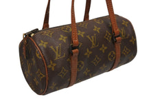 Load image into Gallery viewer, LOUIS VUITTON ルイヴィトン モノグラム 旧 パピヨン22 ハンドバッグ M51367 ブラウン PVC レザー ゴールド金具 良品 中古 4b010815