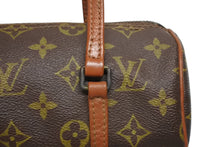 Load image into Gallery viewer, LOUIS VUITTON ルイヴィトン モノグラム 旧 パピヨン22 ハンドバッグ M51367 ブラウン PVC レザー ゴールド金具 良品 中古 4b010815