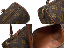 Load image into Gallery viewer, LOUIS VUITTON ルイヴィトン モノグラム 旧 パピヨン22 ハンドバッグ M51367 ブラウン PVC レザー ゴールド金具 良品 中古 4b010815