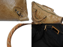 画像をギャラリービューアに読み込む, 極美品 BALENCIAGA バレンシアガ The Weekender ザ ウィークエンダー ハンドバッグ 110506 ブラウン レザー 中古 4b010819
