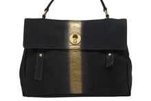 Load image into Gallery viewer, YVES SAINT LAURENT イヴサンローラン ミューズトゥバッグ ハンドバッグ レザー ブラック 197148 美品 中古 4b010820