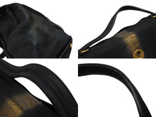 Load image into Gallery viewer, YVES SAINT LAURENT イヴサンローラン ミューズトゥバッグ ハンドバッグ レザー ブラック 197148 美品 中古 4b010820