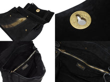 Load image into Gallery viewer, YVES SAINT LAURENT イヴサンローラン ミューズトゥバッグ ハンドバッグ レザー ブラック 197148 美品 中古 4b010820