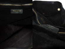 Load image into Gallery viewer, YVES SAINT LAURENT イヴサンローラン ミューズトゥバッグ ハンドバッグ レザー ブラック 197148 美品 中古 4b010820