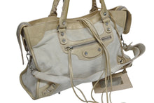 画像をギャラリービューアに読み込む, BALENCIAGA バレンシアガ ザ ファースト ハンドバッグ ショルダーバッグ 115748 アイボリー ハラコ レザー シルバー金具 美品 中古 4b010821