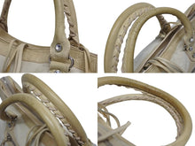 画像をギャラリービューアに読み込む, BALENCIAGA バレンシアガ ザ ファースト ハンドバッグ ショルダーバッグ 115748 アイボリー ハラコ レザー シルバー金具 美品 中古 4b010821