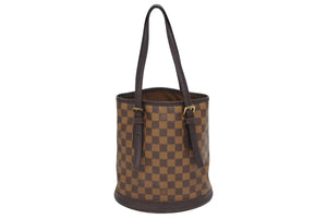 LOUIS VUITTON ルイヴィトン ダミエ マレ ショルダーバッグ ポーチ付き ブラウン ゴールド金具 ロゴ N42240 美品 中古 4b010823