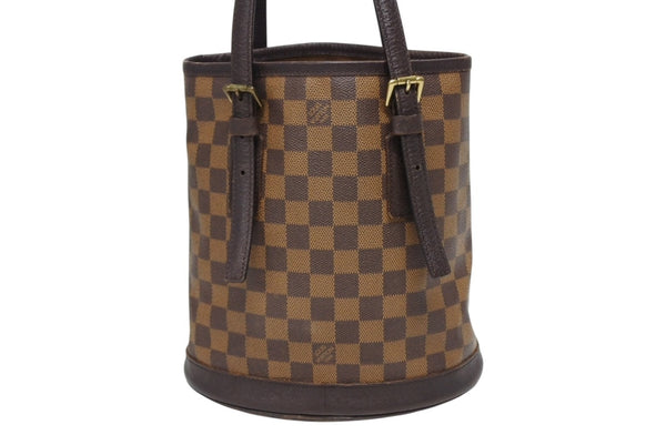 LOUIS VUITTON ルイヴィトン ダミエ マレ ショルダーバッグ ポーチ付き ブラウン ゴールド金具 ロゴ N42240 美品 中古 4b010823