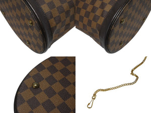 LOUIS VUITTON ルイヴィトン ダミエ マレ ショルダーバッグ ポーチ付き ブラウン ゴールド金具 ロゴ N42240 美品 中古 4b010823