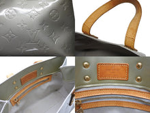 画像をギャラリービューアに読み込む, LOUIS VUITTON ルイヴィトン リードPM モノグラムヴェルニ ハンドバッグ ブルー系 M91145 ゴールド金具 良品 中古 4b010835