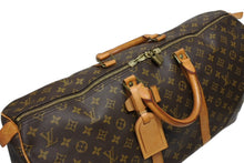 画像をギャラリービューアに読み込む, LOUIS VUITTON ルイヴィトン キーポル50 ボストンバッグ M41426 モノグラム PVC レザー モノグラム ゴールド金具 良品 中古 4b010838