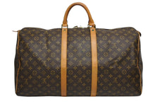 画像をギャラリービューアに読み込む, LOUIS VUITTON ルイヴィトン キーポル50 ボストンバッグ M41426 モノグラム PVC レザー モノグラム ゴールド金具 良品 中古 4b010838