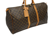 画像をギャラリービューアに読み込む, LOUIS VUITTON ルイヴィトン キーポル50 ボストンバッグ M41426 モノグラム PVC レザー モノグラム ゴールド金具 良品 中古 4b010838