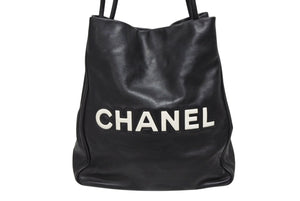 CHANEL シャネル カメリア ロゴデザイン ワンショルダーバッグ 4番台 ブラック レザー ゴールド金具 美品 中古 4b010842