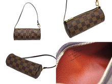 画像をギャラリービューアに読み込む, 極美品 LOUIS VUITTON ルイヴィトン パピヨン30 ハンドバッグ N51303 ダミエ エベヌ ブラウン ゴールド金具 中古 4b010847