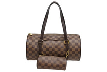 画像をギャラリービューアに読み込む, 極美品 LOUIS VUITTON ルイヴィトン パピヨン30 ハンドバッグ N51303 ダミエ エベヌ ブラウン ゴールド金具 中古 4b010847